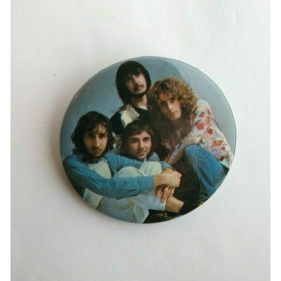 The Who Vintage 1989 Badge Button Up Pin Pinback Hard Rock Licensed Original - Picture 1 of 5